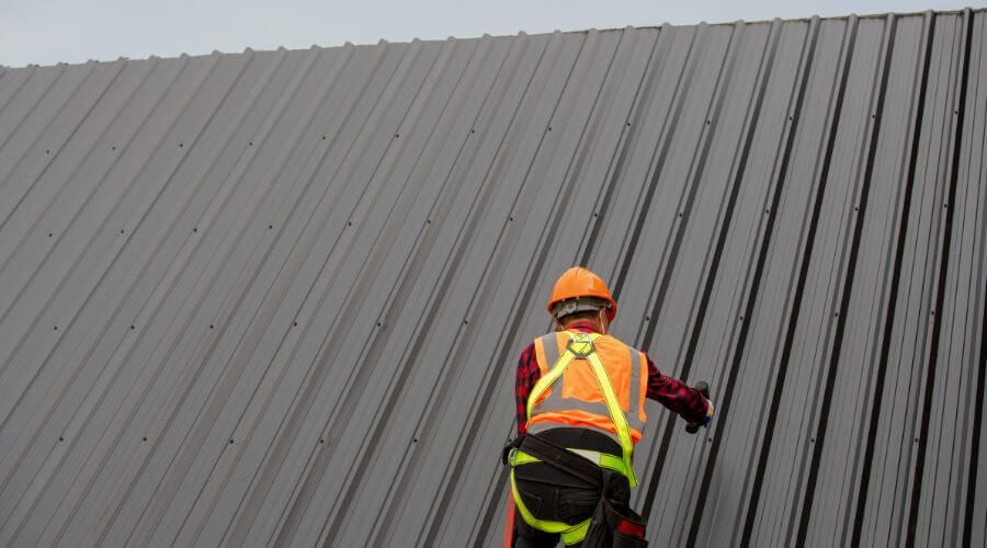 Professional metal roof installation in Wickett, TX